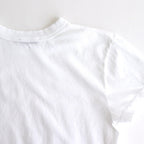 FRESCA SINGLE JERSEY TIGHT FIT T-SHIRT #WHITE [KKAGGM0402]