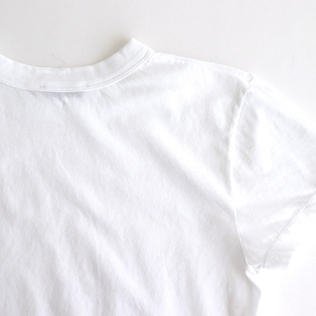 FRESCA SINGLE JERSEY TIGHT FIT T-SHIRT #WHITE [KKAGGM0402]