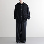 Wool Smooth Flannel Easy Wide Pants #GRAY [GU253-40223B]