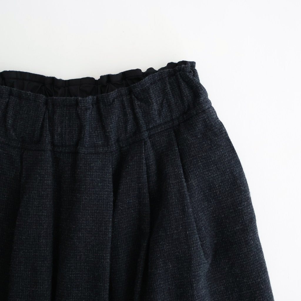 FTHRPT - ウール・千鳥 3タックパンツ #79 Navy × Grey [SN_FR1404PF]