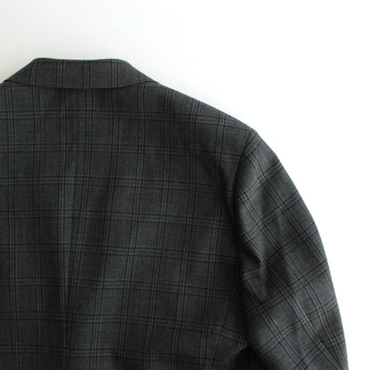 BLUEFACED WOOL CHECK JACKET #CHARCOAL CHECK [A24AJ01CB]