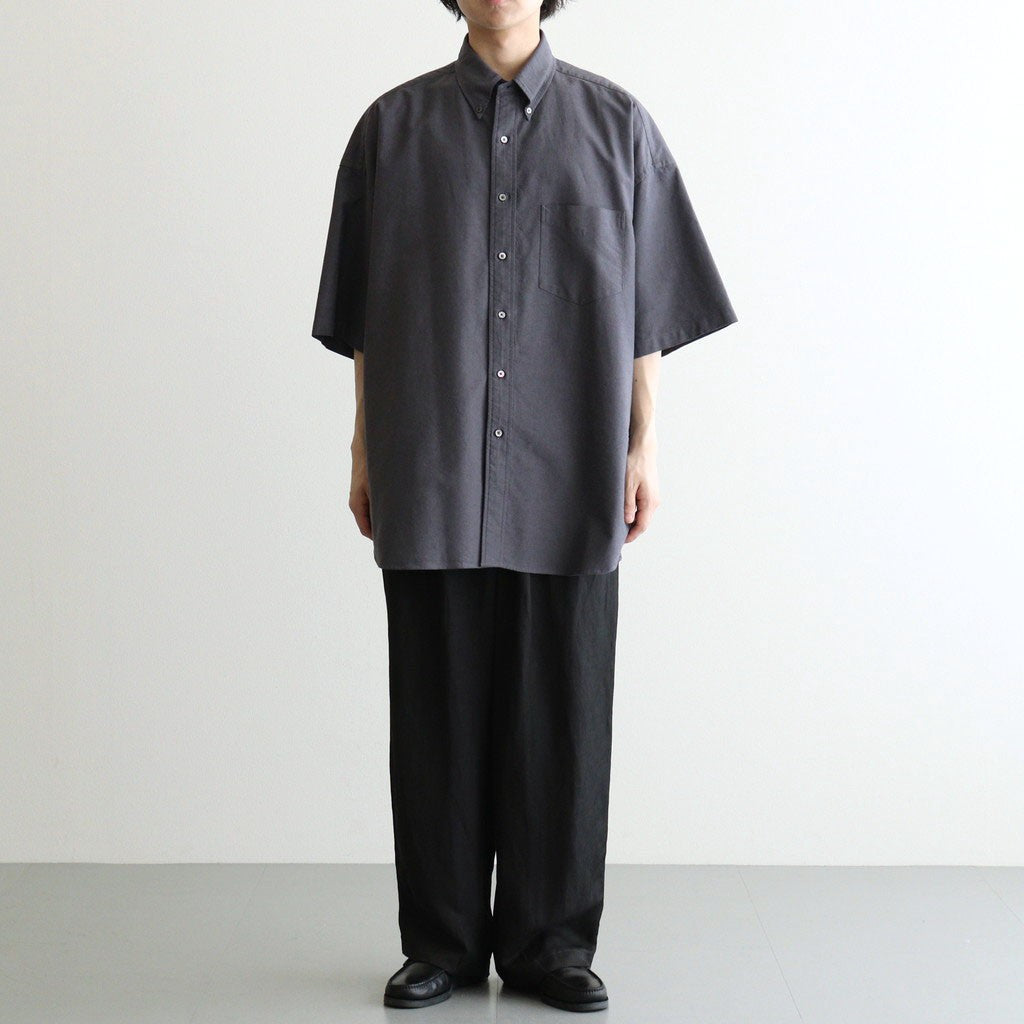 Oxford S/S Oversized B.D Shirt #GRAY [GM261-50025B]