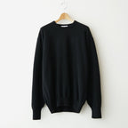 PURE CASHMERE KNIT CREW NECK LS #BLACK [ST.1628]