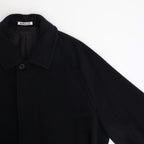 SUPER FINE WOOL MOSSER SOUTIEN COLLAR COAT #BLACK [A25AC04WM]