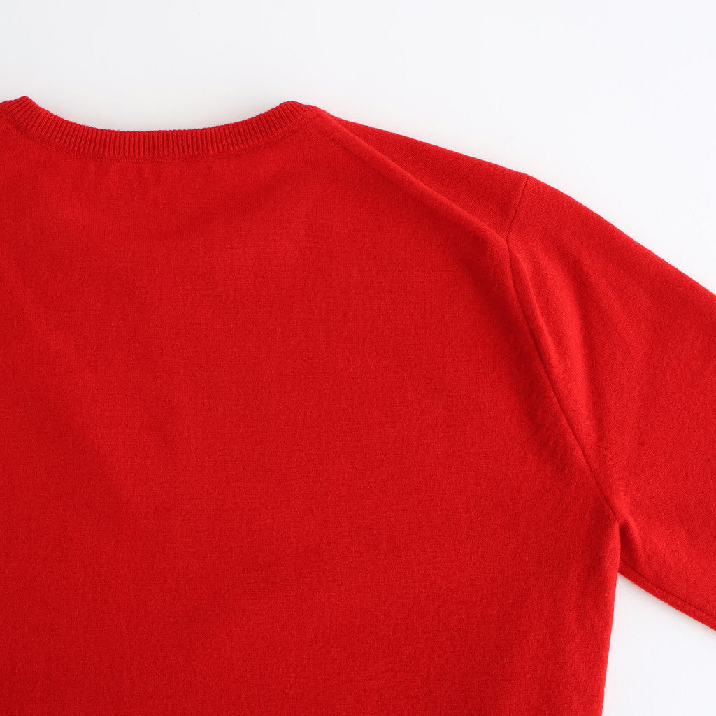 HIGH TWIST WOOL KNIT P/O #RED [A25AP05CK]