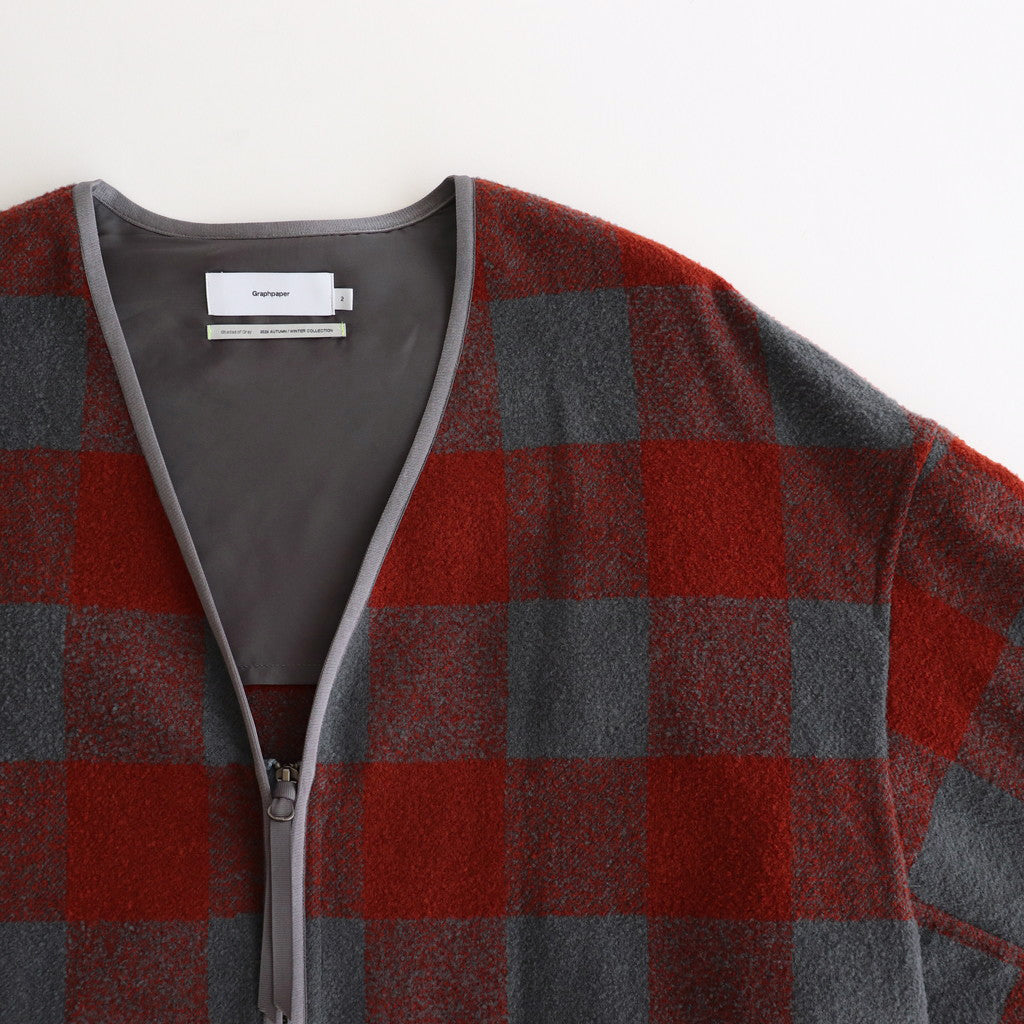 Tri-Spin Loop Cardigan #BRICK×GRAY [GU243-10051] - ciacura 三重県