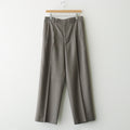 SUPER LIGHT WOOL TWO-TUCK SLACKS #TOP BROWN [A25AP05OS]