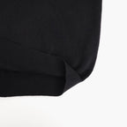 PURE CASHMERE KNIT POLO LS #BLACK [ST.1630]