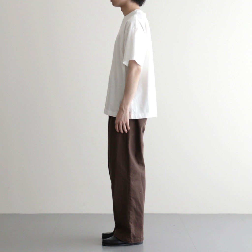 1pleated Wide Tapered Trousers #BROWN [YK26SS01181P]