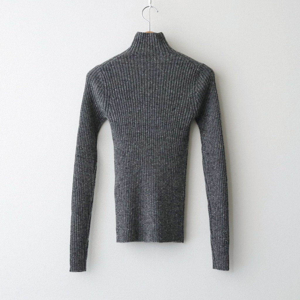 CASHMERE NEP KNIT TURTLE #MIX GRAY [A26AT04NE]