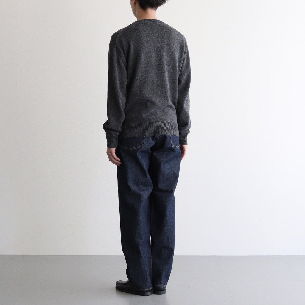 HARD TWIST DENIM WIDE PANTS #INDIGO [A00P03DM]