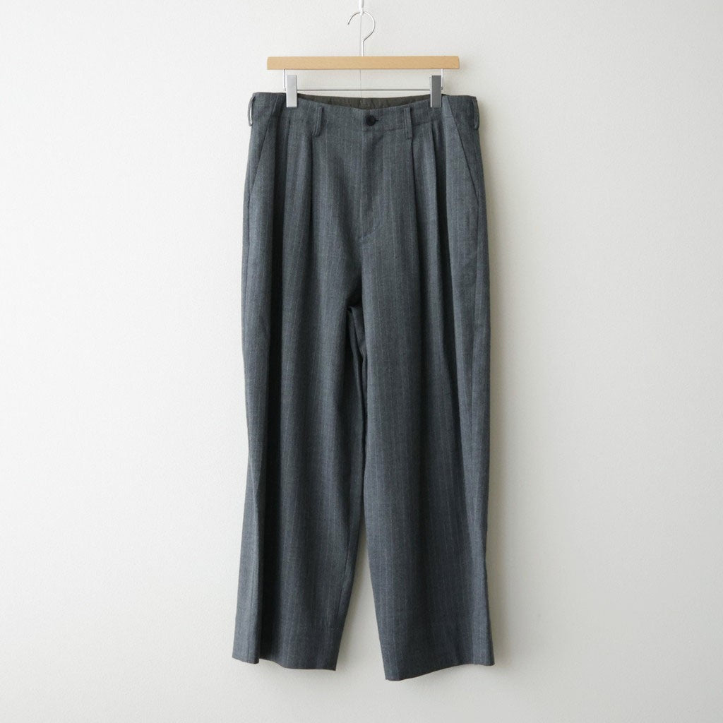 よそいきシンプル2タックワイドPT #GRAY STRIPE [D226-P153]