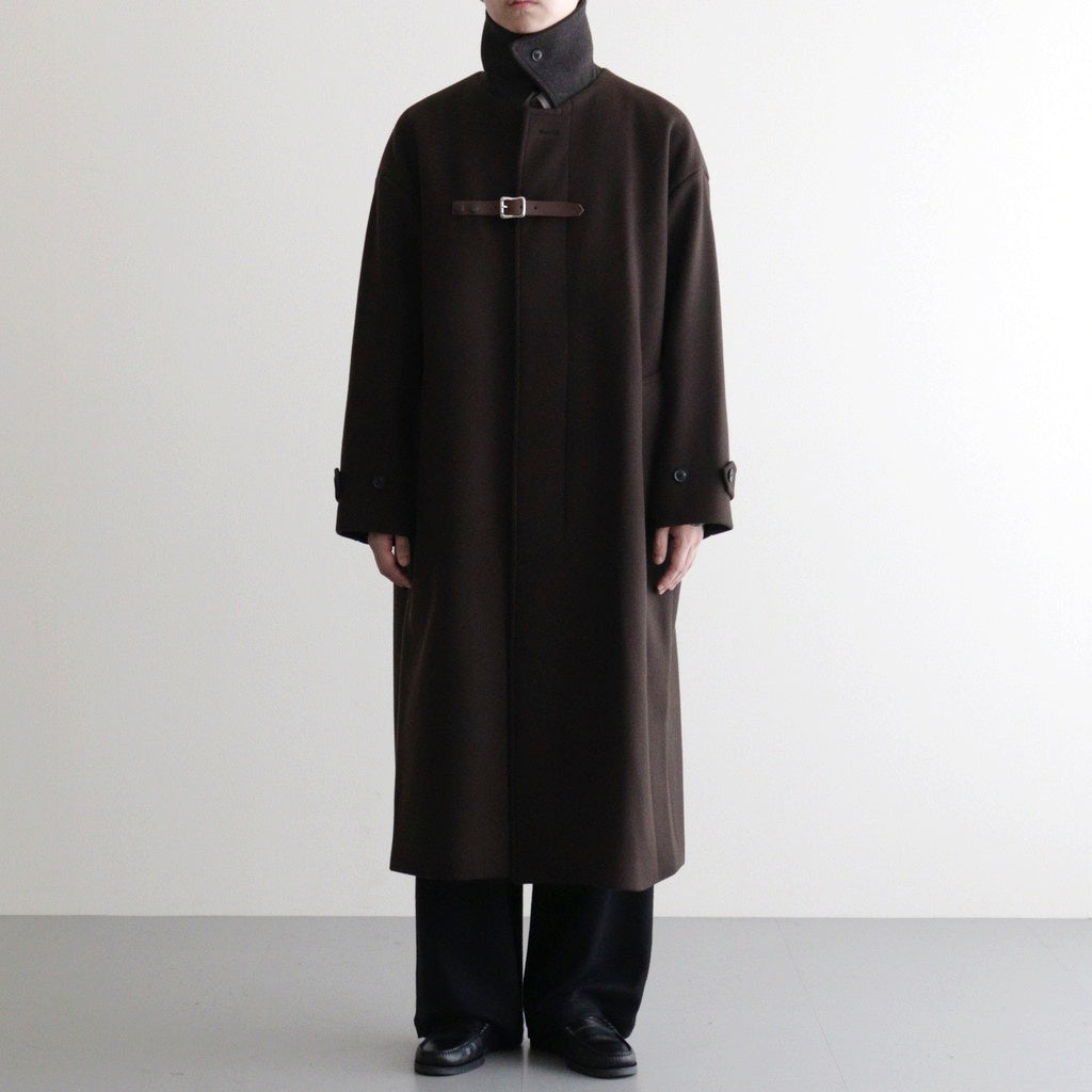 Melton Big Balmaccan Coat #BROWN [YK25FW01033C] - ciacura 三重県