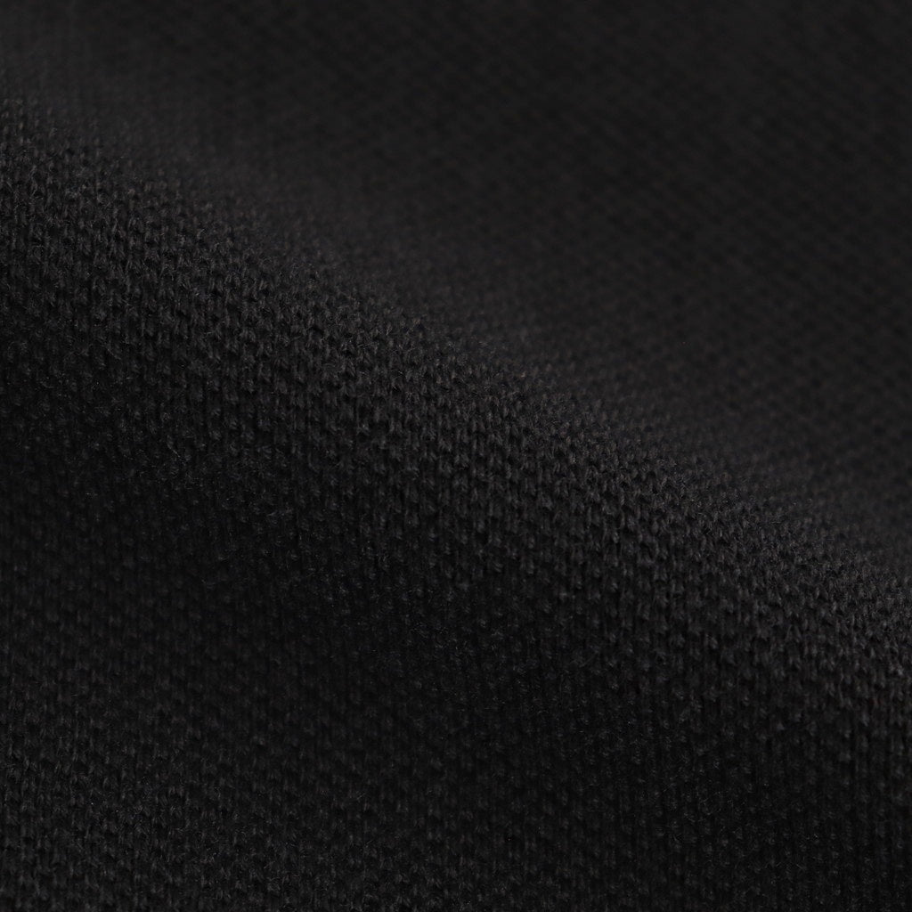 Cotton Pique Jersey L/S Skipper Polo #BLACK [GM251-70056]