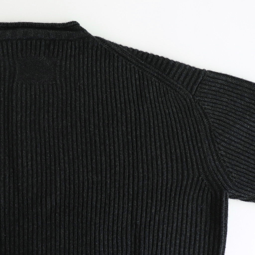 COMFORT BLEND YARN LOOSE FIT SWEATER #CHARCOAL [N0011]