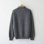 CASHMERE NEP KNIT POLO #MIX GRAY [A26AP02NE]