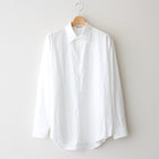 WASHED FINX TWILL SHIRT #WHITE [A25SS01TN]