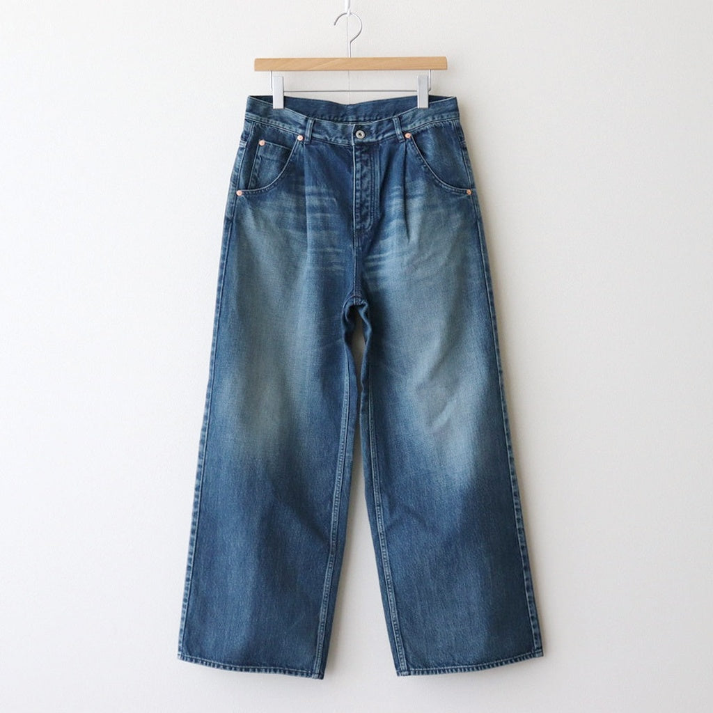 6ポケットオーバーダイデニムバギーPT #INDIGO [D125-P539]