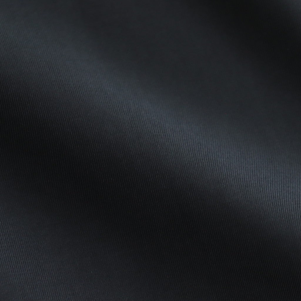 CUPRO TWILL OVERSIZED OPEN COLLAR SS SHIRT #BLACK [ST.1153]