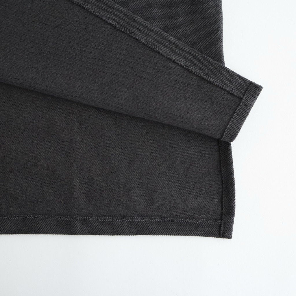 Cotton Pique Jersey L/S Polo #CHARCOAL [GM261-70417]