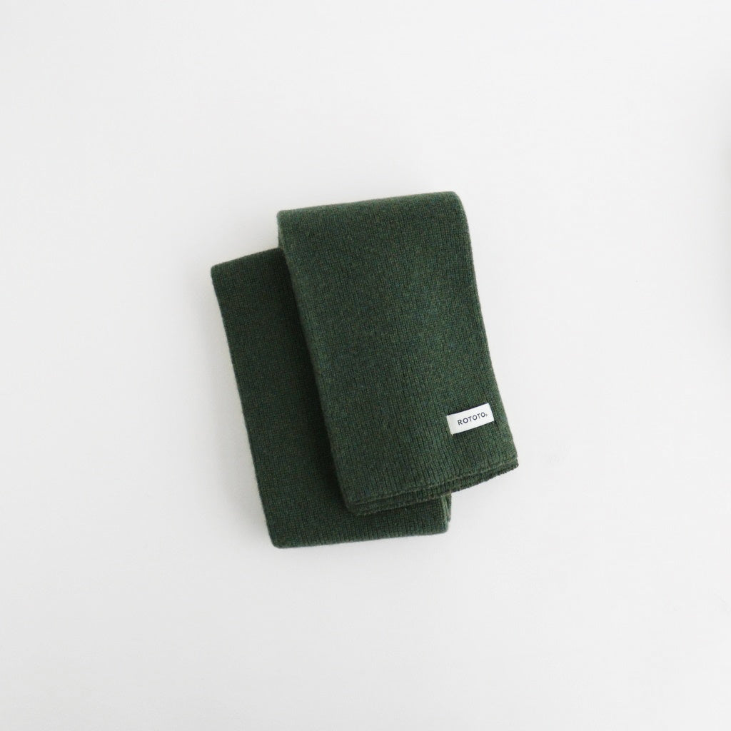 MERINO LAMBS WOOL SOCKSTOLE #D.GREEN [R5128-AW25]