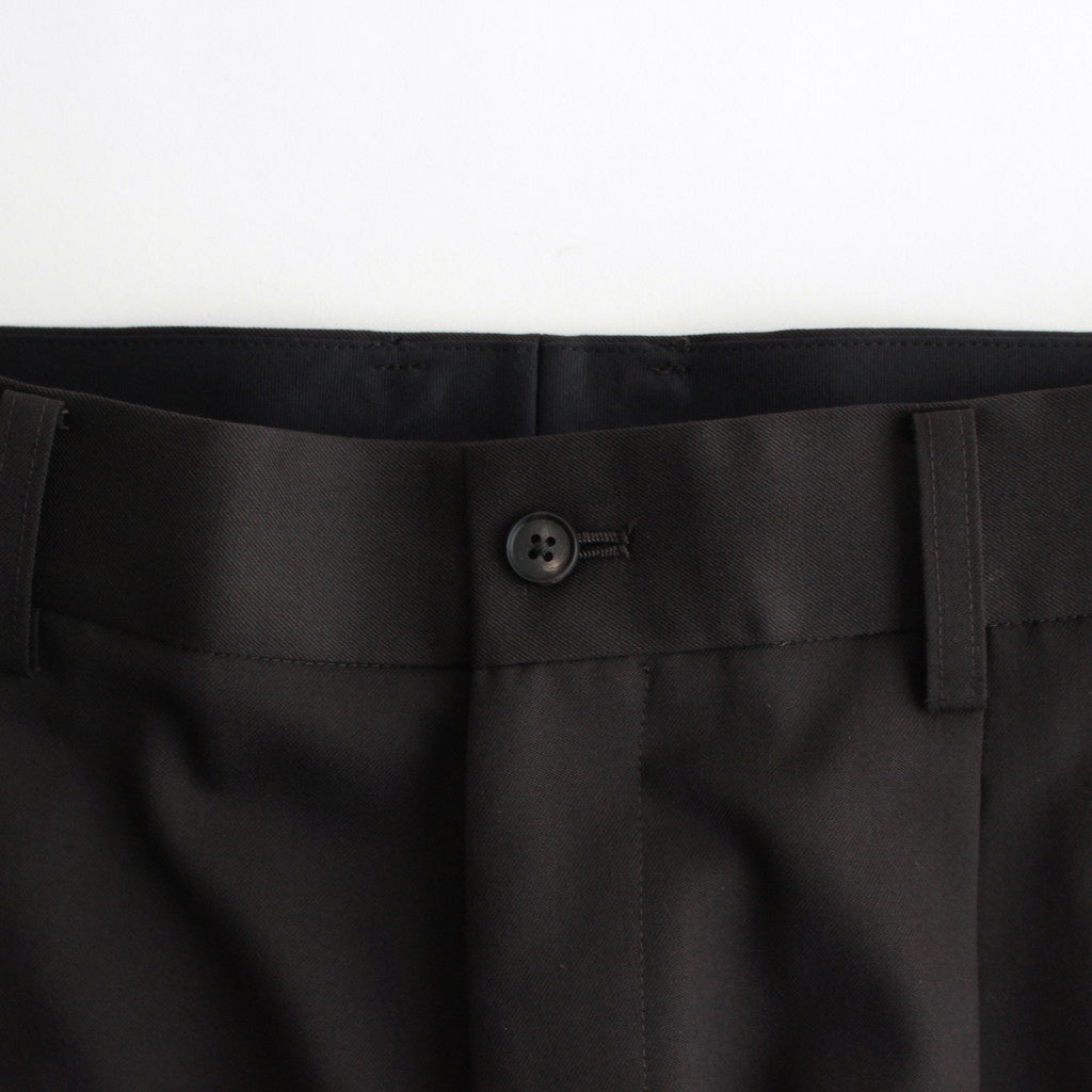 LONG WIDE TROUSERS #DARK BROWN [ST.1094]