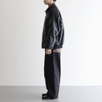 綿オックス 製品加工ワイドパンツ #BLACK [HP-P008-051]