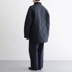ナイロンタッサーキルトコート #BLACK [HP-J026-051]