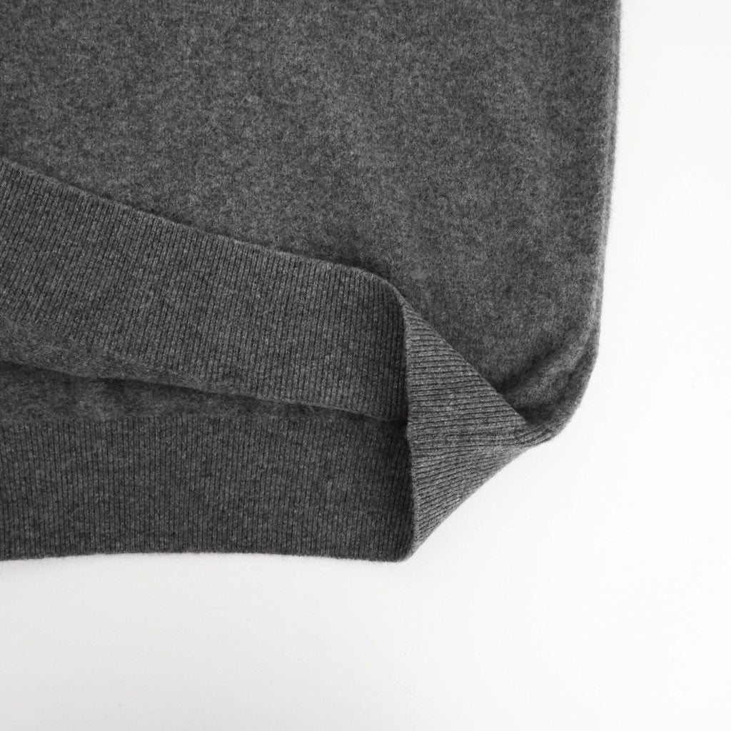 EXTRA FINE WOOL KNIT CREW NECK LS #GREY [ST.1634]