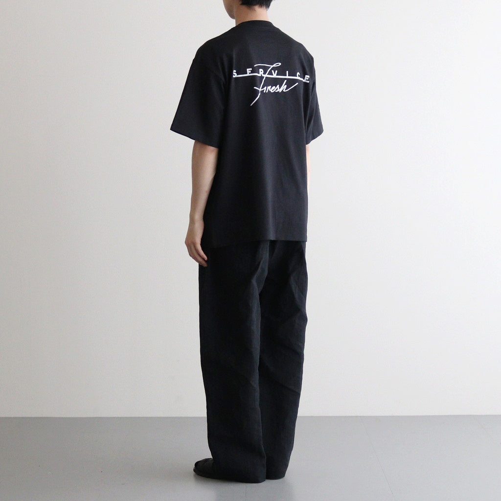 CORPORATE PRINTED S/S TEE ”GEAR” #BLACK [FSC243-70116]
