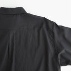 COTTON SILK OVERSIZED SS SHIRT #BLACK [ST.1498]