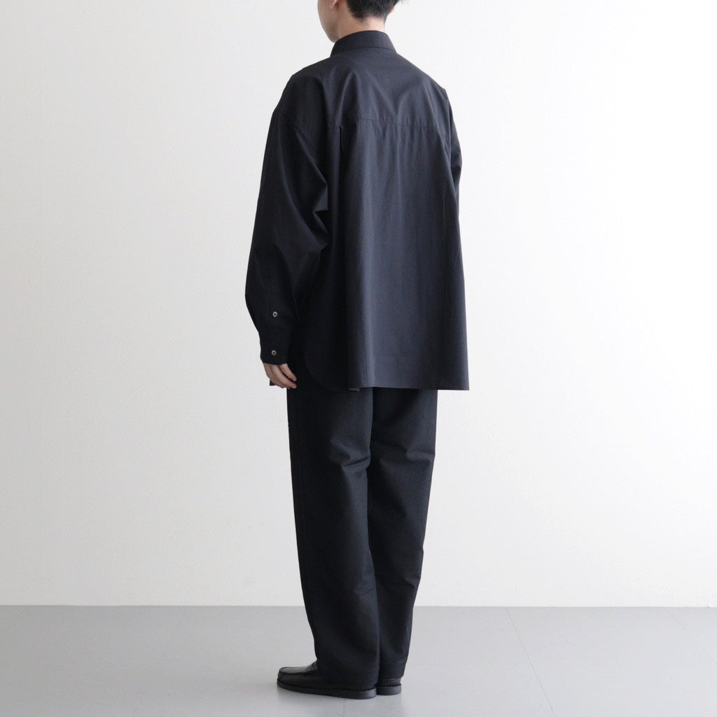 CORPORATE UNIFORM L/S SHIRT #BLACK [FSC254-50021B]