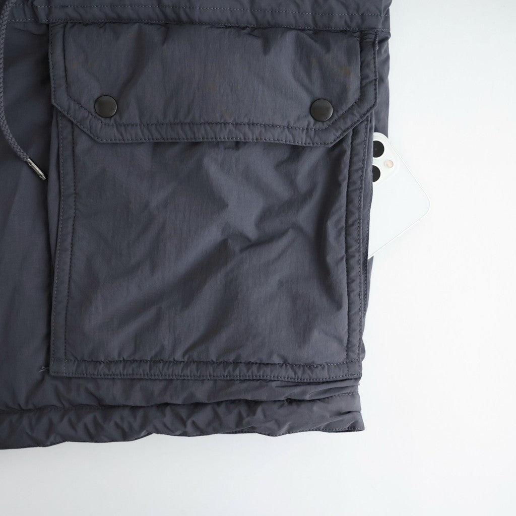 Puffer Military Coat #Charcoal [YK26FW01351C]