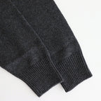 LIGHT CASHMERE KNIT V-NECK P/O #CHARCOAL [A25AV03CJ]