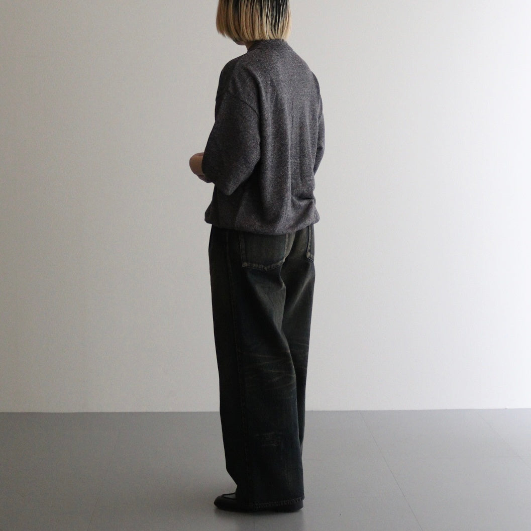 Linen S/S Shirt #Navy [2501-014]