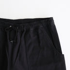 綿麻ヘリンボーン ベイカーパンツ #BLACK [HO-P019-051]