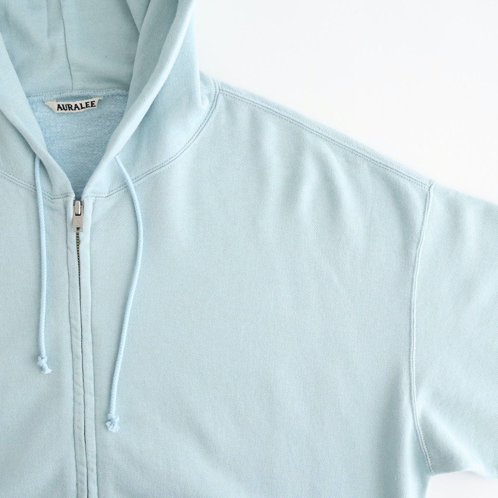 HIGH TWIST LIGHT SWEAT ZIP PARKA #PALE BLUE [A26SP01MU]
