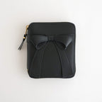 二つ折りZIP財布 - BIG BOW #Black [8Z-O210-051]