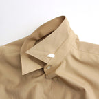 WASHED FINX TWILL SHIRT #LIGHT BROWN [A24SS01TN]