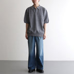 Moss Stitch Polo #D.Gray [2501-011]