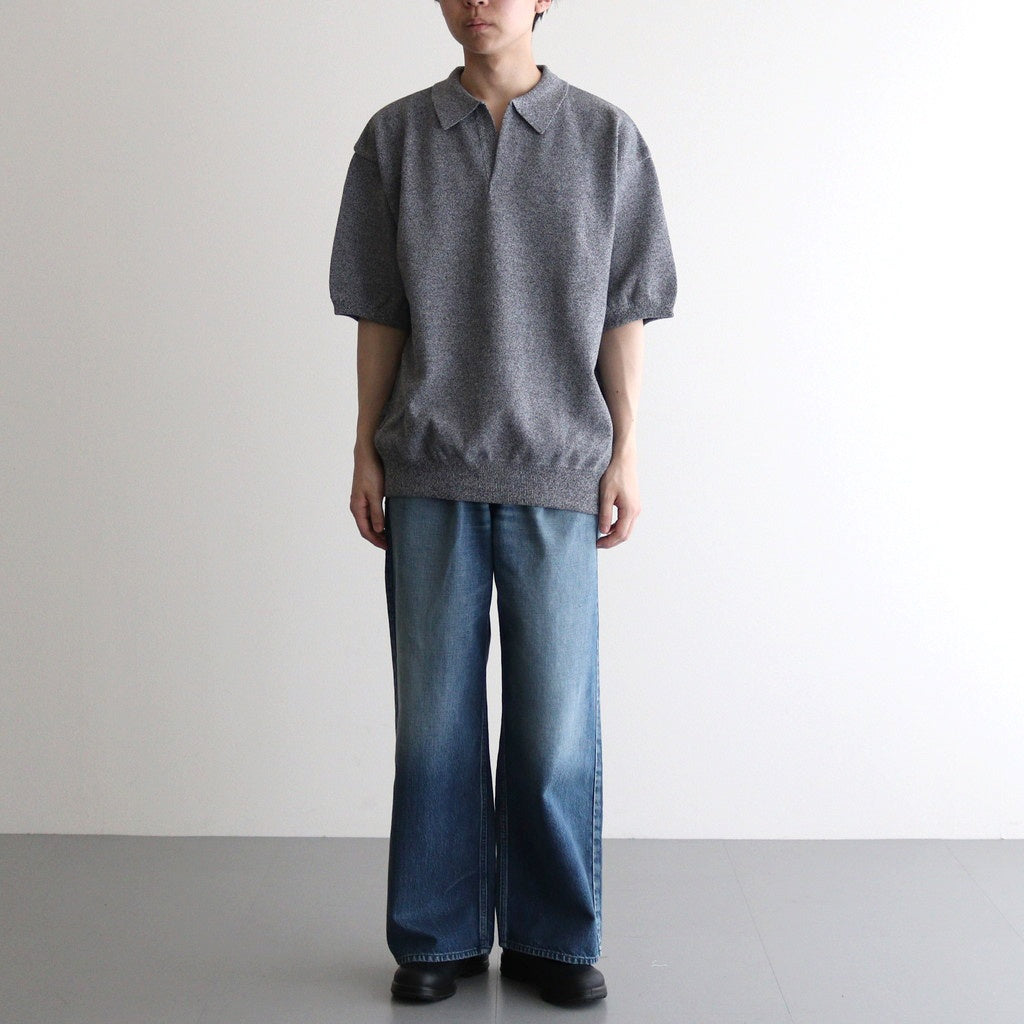 Moss Stitch Polo #D.Gray [2501-011]