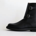 LEATHER WORK BOOTS #BLACK [A25AS01QD]