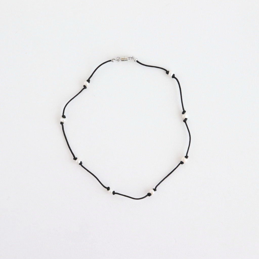 Cord Pearl Choker #BLK [12510910]