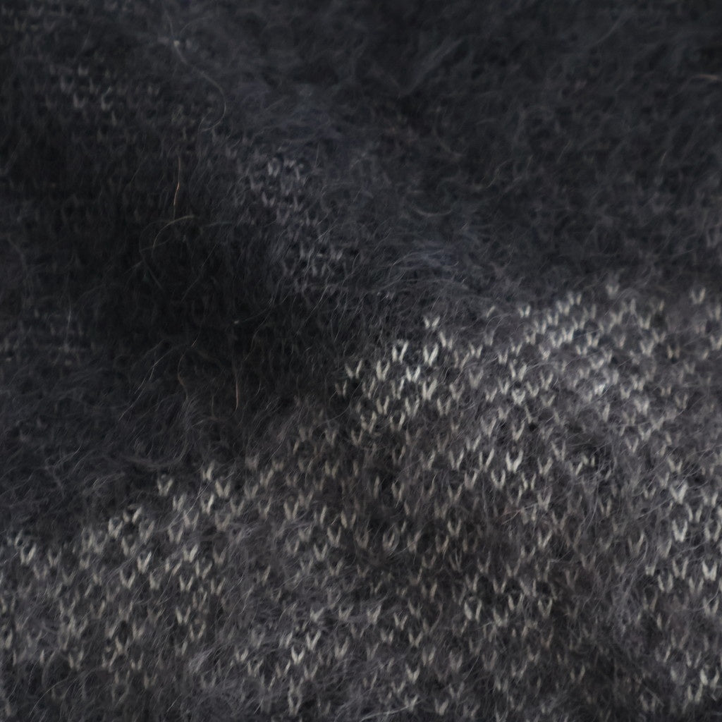 Abstract Jaquard Mohair Cardigan #BLACK [YK26SS01235S]