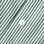CORPORATE UNIFORM L/S SHIRT #GREEN STRIPE [FSC254-50021B]