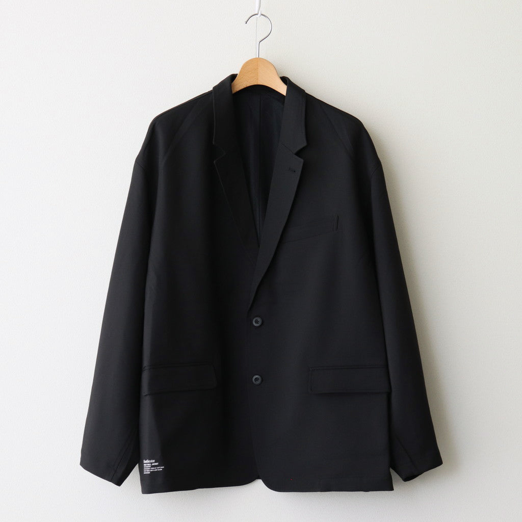 WOOLY TWILL JACKET #BLACK [FSC243-20177]