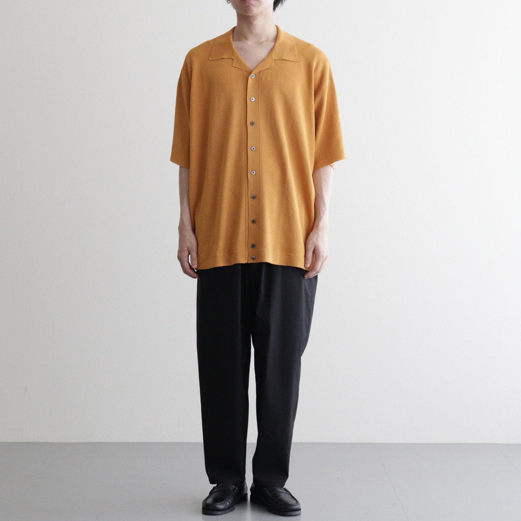 Washi Open Collar S/S Shirt #YELLOW [2601-017]