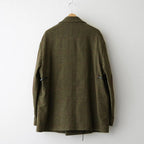 BRITISH TWEED OVERSIZED PEAK LAPEL JACKET #TWEED CHECK [ST.1586]