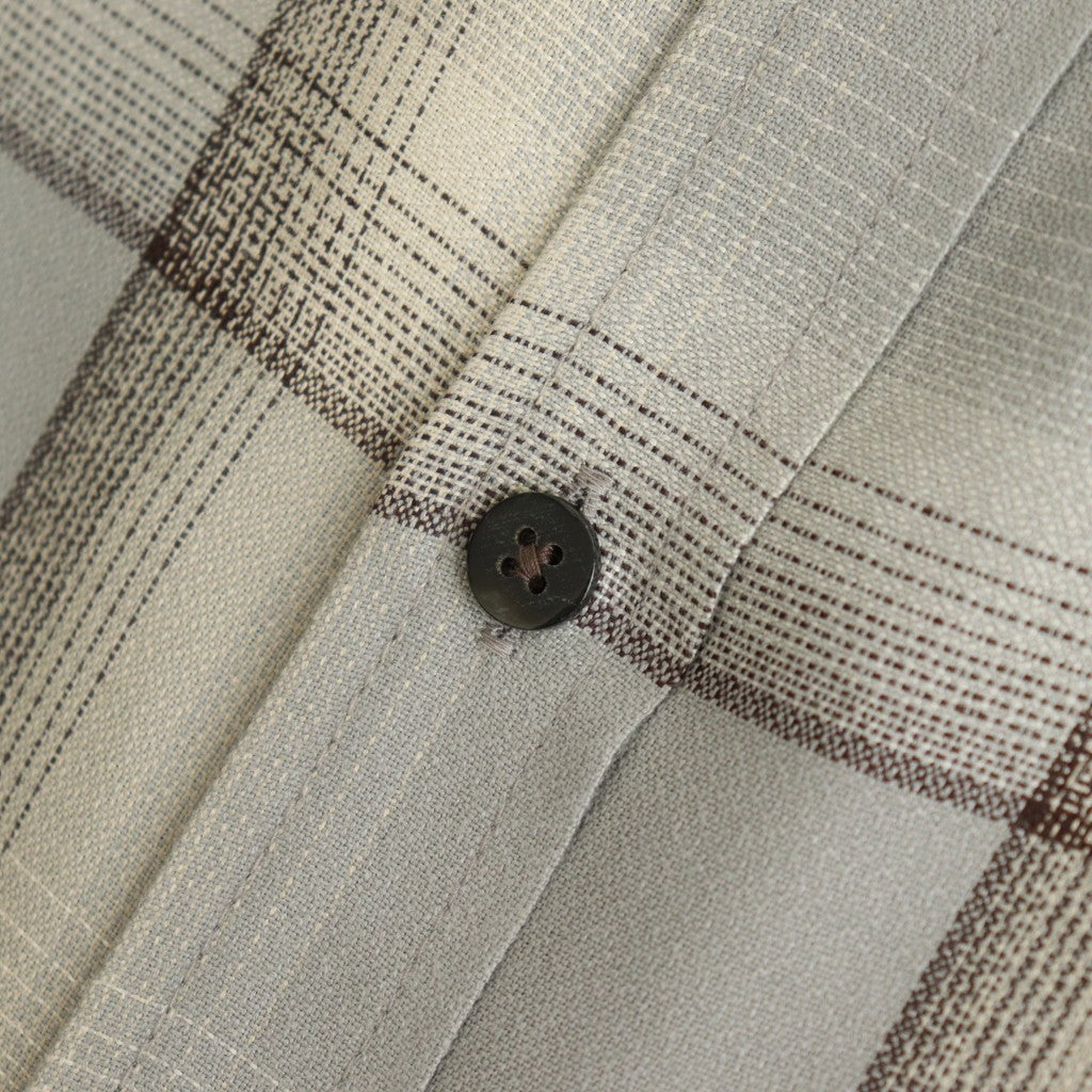 OMBRE PLAID SHIRTS LOOSE FIT #SMOKE BLUE [2541000504]