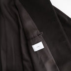WOOL CASHMERE RAGLAN SLEEVE BALMACAAN COAT #DARK BROWN [ST.1535]